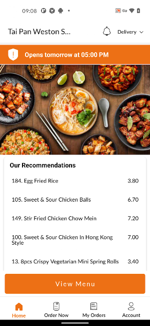 Tai Pan S M Chinese Takeaway Screenshot 1