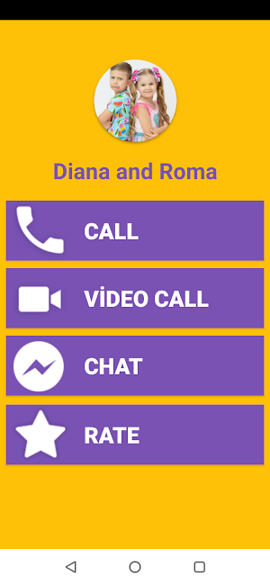 Diana and Roma Fake Video Call - Diana Call & Chat Screenshot 0