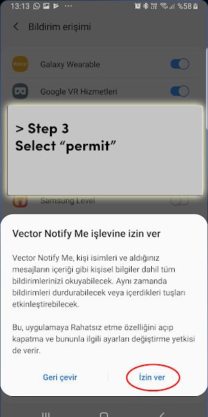 Vector Notify Me Screenshot 2