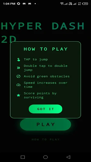 Hyper Dash 2D Screenshot 1