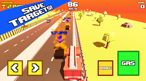 Crazy Road: Firefighter Screenshot 1