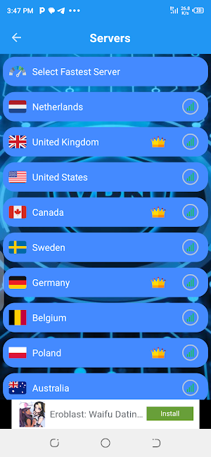 Noqia VPN Screenshot 2