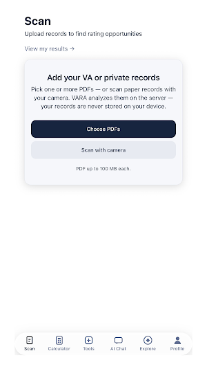 VA Rating Assistant Screenshot 1