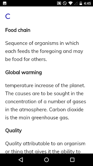 Environmental Dictionary Screenshot 3