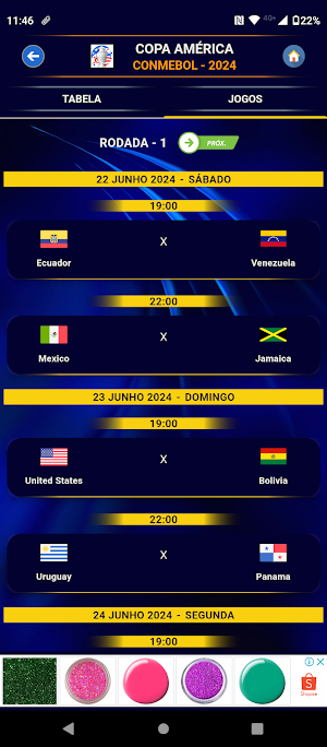 Copa América de Futebol Screenshot 3