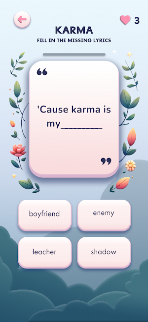Taylor Swift Tracks Trivia Screenshot 1