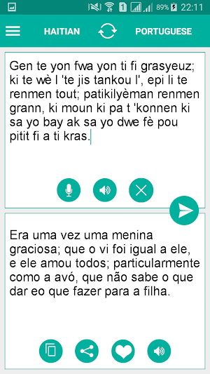 Haitian Creole Portuguese Translator Screenshot 1