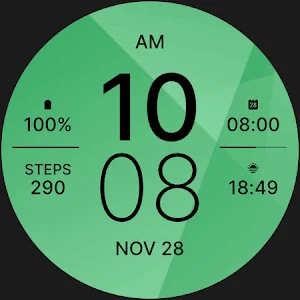Green Mint Fit Watch Face Screenshot 3