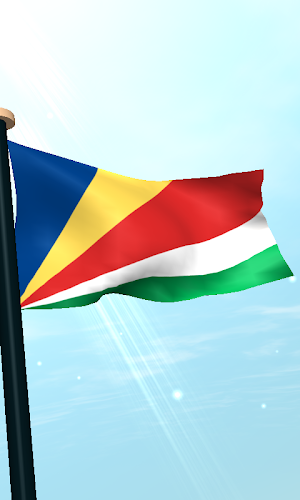 Seychelles Flag 3D Wallpaper Screenshot 3