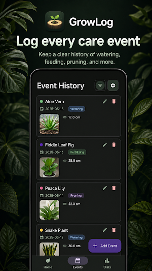 GrowLog Screenshot 2