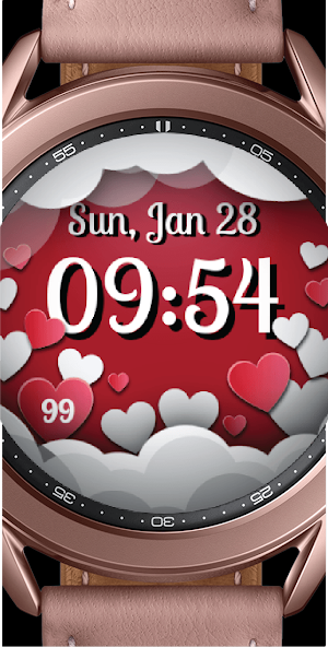 Valentine's Day Watch Face Screenshot 3