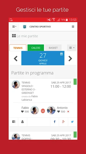 Park Tennis Genova Screenshot 2