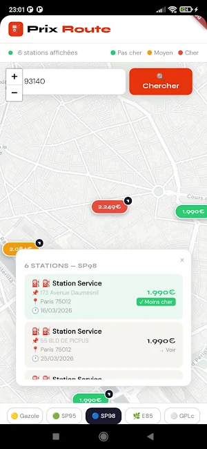 PrixRoute - Prix Carburants Screenshot 0