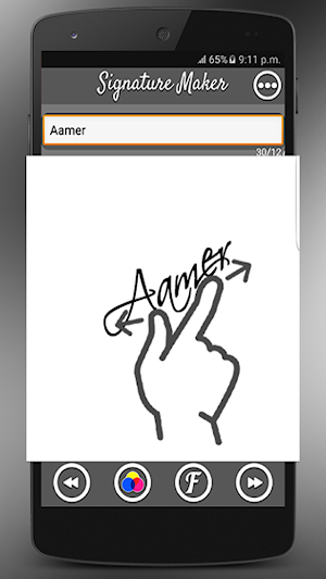 Signature Maker to My Name Screenshot 1