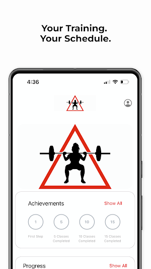 BarBells Gym App Screenshot 1