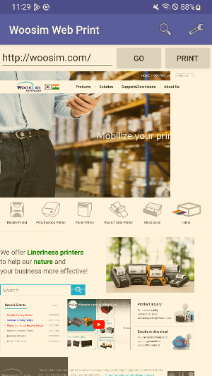 Woosim Web Print Screenshot 0