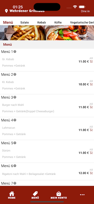 Wehrdener Grillhaus Online Screenshot 3