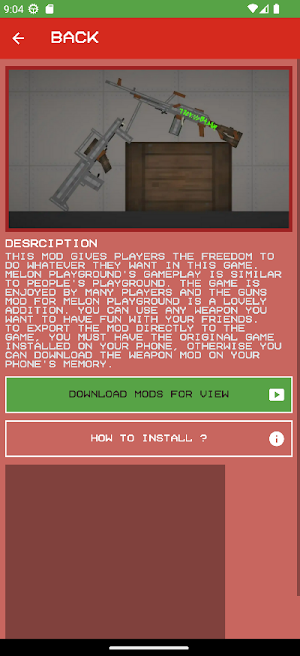 Gun Weapon melon Playgrounds Screenshot 2