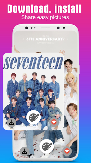 Kpop idol Seventeen Wallpaper Screenshot 3