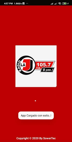 Radio la J 105.7 fm - Te pone. Screenshot 0