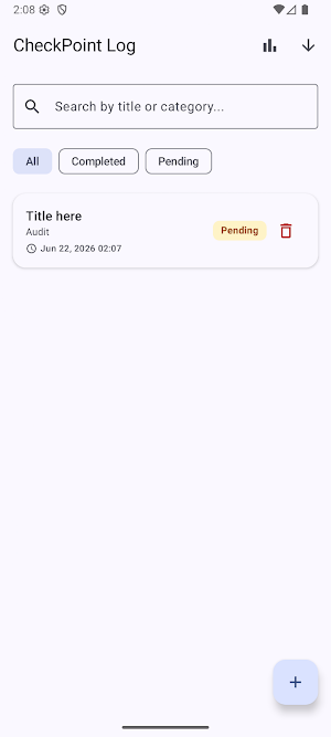 CheckPoint Screenshot 2