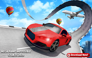 Mega Ramp Car Stunt Game – Impossible Car Stunts Screenshot 1