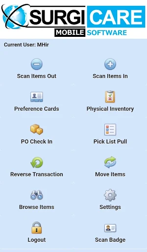 SurgiCare Inventory Mobile Screenshot 1