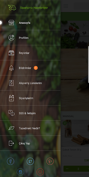 Tazedirekt:Doğal Gıda Siparişi Screenshot 1