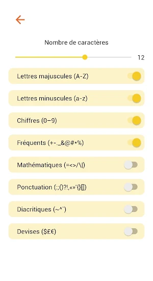 Générateur de mot de passe Screenshot 2