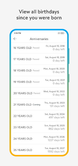 Age Calculator - Date Of Birth Screenshot 2