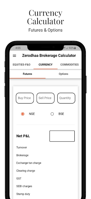 Zerod Brokerage Calculator Screenshot 3