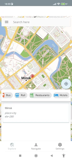 Minsk Belarus Offline Map Screenshot 0