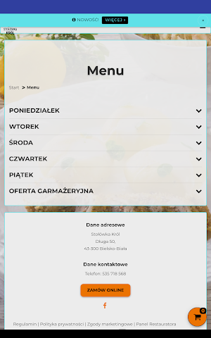 Stołówka Król Screenshot 2