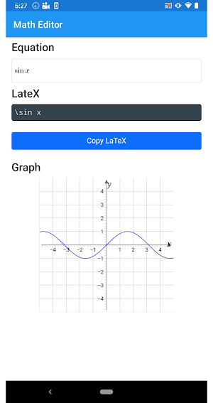 Math editor & Graph Screenshot 1