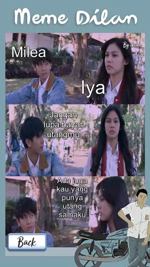 Meme Dilan Parody Maker - Novel Dilan 1990 Screenshot 2
