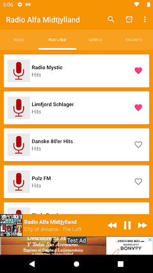 Radio Alfa midtjylland DK Screenshot 1