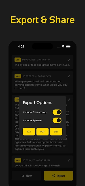Offline Transcribe, TranscriAI Screenshot 3