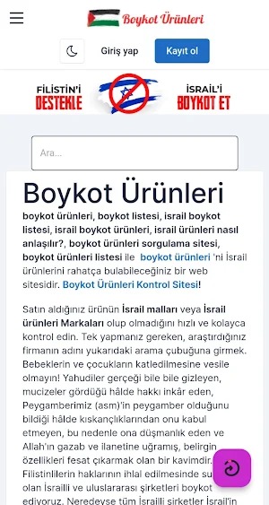 Boykot Ürünleri boykot listesi Screenshot 0