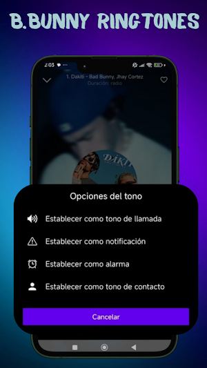 Bad Bunny Tonos de Llamadas Screenshot 2