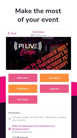 PI LIVE Europe Screenshot 1