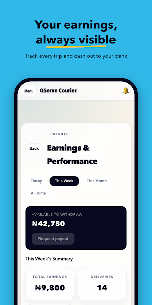 QServe Courier: Drive and Earn Screenshot 0