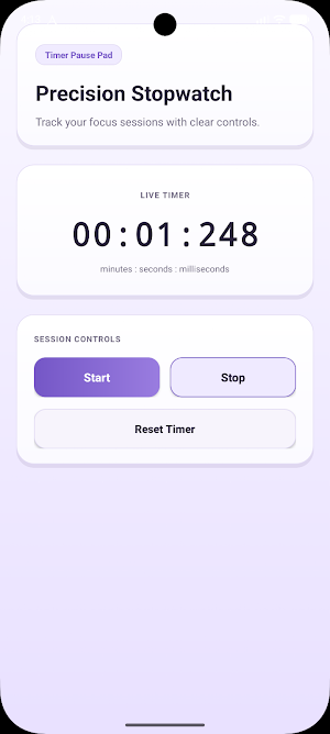 Timer Pause Pad Screenshot 1