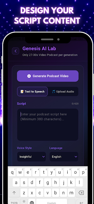 Genesis : AI Content Creator Screenshot 1