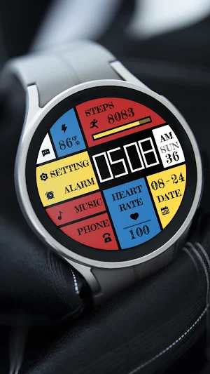 Mondrian Grid ZKin Watch Screenshot 1