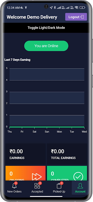 HiFi Delivery Partner Screenshot 2