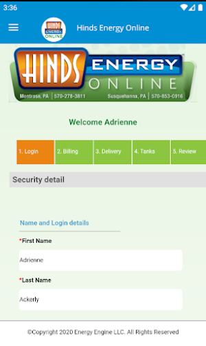 Hinds Energy Online Screenshot 3