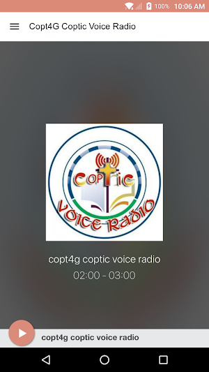 Copt4G Coptic Voice Radio Screenshot 0