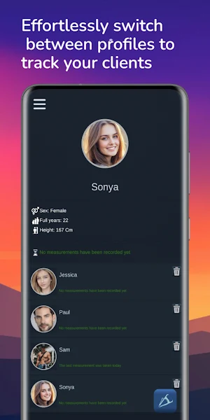 Caliperometry: Body Tracker Screenshot 3