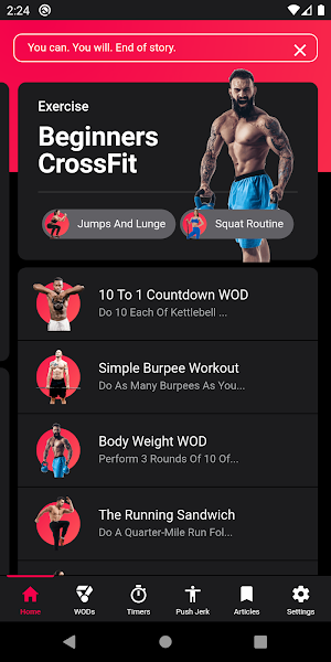 CrossFit Training App Screenshot 1