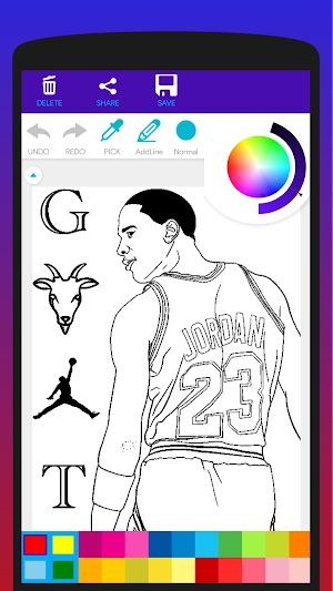 Basketball Stars Coloring Book Screenshot 3